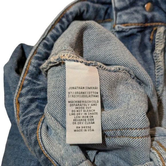 Jonathan Simkhai Wiley Medium Wash Jogger Denim Jeans Size 25 - Picture 5 of 11